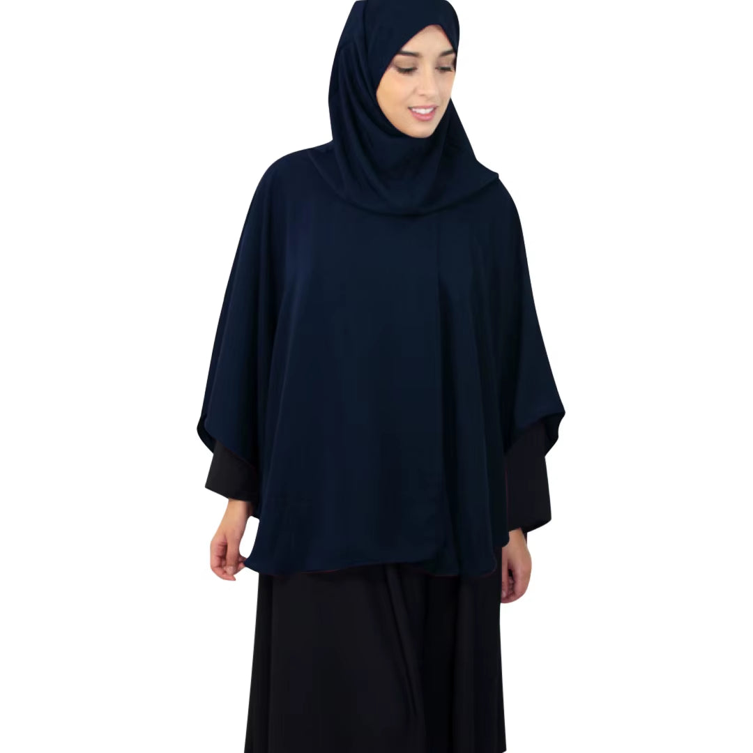 Muslim Hijab Overhead Prayer Dress for Women Islamic Scarf Burka Big Shawls Tops Shirts Ramadan Worship Service