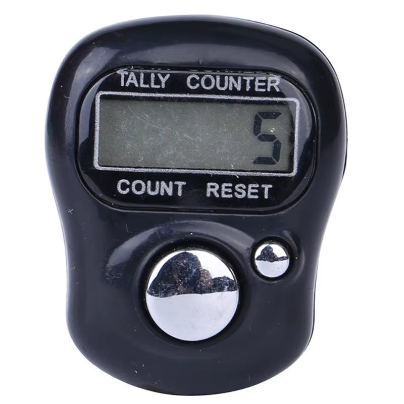 Mini Finger Counter Islamic Bead 5 Digital LED Electronic Handheld Tally Counter Clicker Counter Ring
