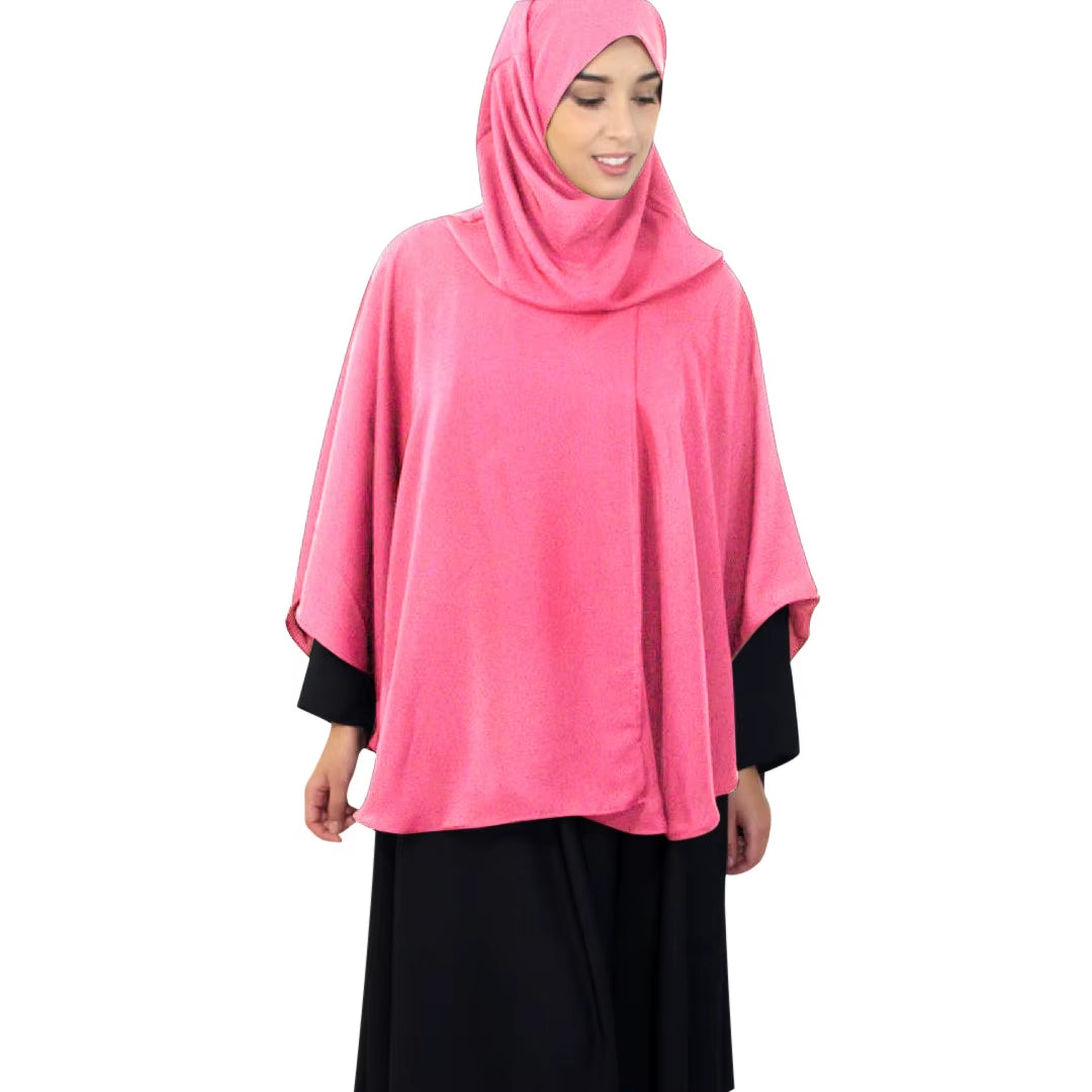 Muslim Hijab Overhead Prayer Dress for Women Islamic Scarf Burka Big Shawls Tops Shirts Ramadan Worship Service