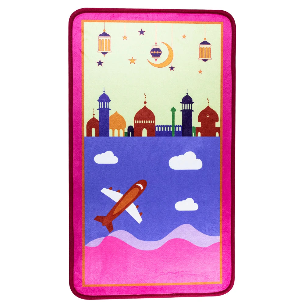 Thick Islam Prayer Rug Child Prayer Mat 90 X 50Cm Kids Islamic Gift Children Carpet Custom Prayer Rug Mat for Children