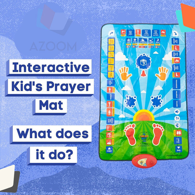 Interactive Kids Prayer Mat | My Salah Mat| Kids Gift| Ramadan