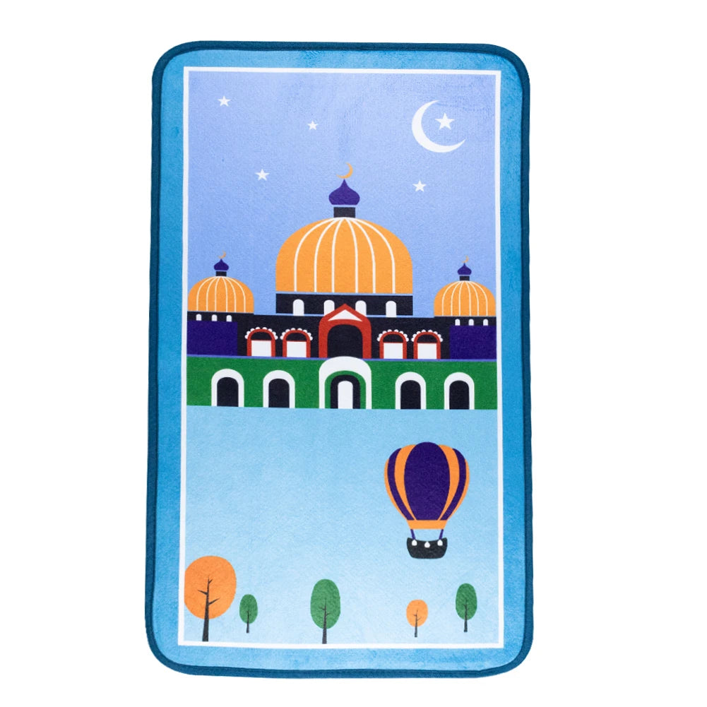 Thick Islam Prayer Rug Child Prayer Mat 90 X 50Cm Kids Islamic Gift Children Carpet Custom Prayer Rug Mat for Children