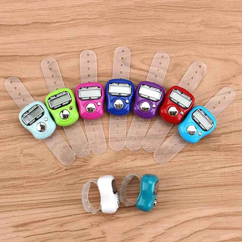 Mini Finger Counter Islamic Bead 5 Digital LED Electronic Handheld Tally Counter Clicker Counter Ring