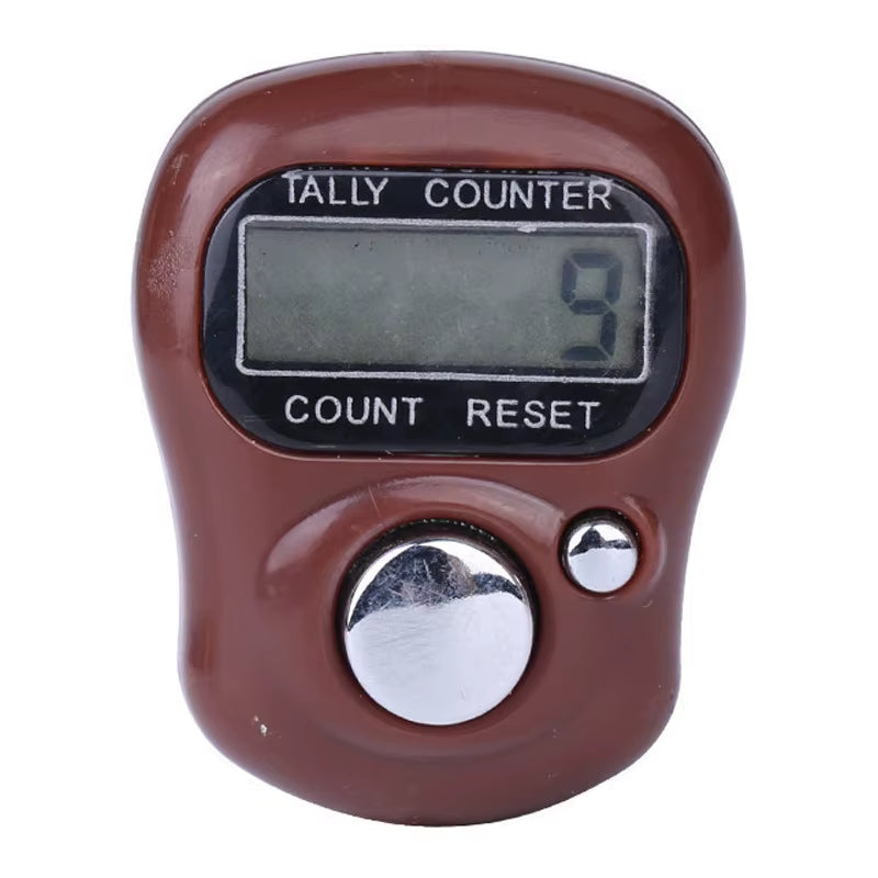Mini Finger Counter Islamic Bead 5 Digital LED Electronic Handheld Tally Counter Clicker Counter Ring