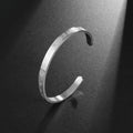 Ayatul Kursi Stainless Steel Bangles Islamic Muslim Quran Verse Cuff Bracelet Men Arabic Calligraphy Messenger Jewelry Gifts