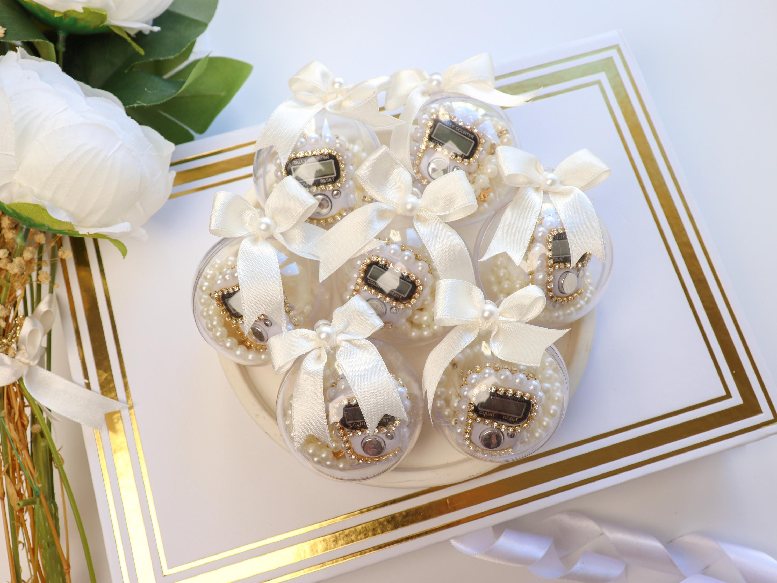 Digital Tasbih Set: Pearl Prayer Beads, Muslim Wedding Favor, Islamic Gifts, Ramadan, Eid