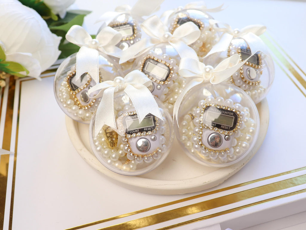 Digital Tasbih Set: Pearl Prayer Beads, Muslim Wedding Favor, Islamic Gifts, Ramadan, Eid