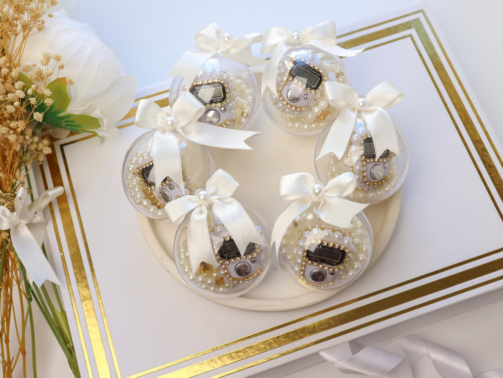 Digital Tasbih Set: Pearl Prayer Beads, Muslim Wedding Favor, Islamic Gifts, Ramadan, Eid