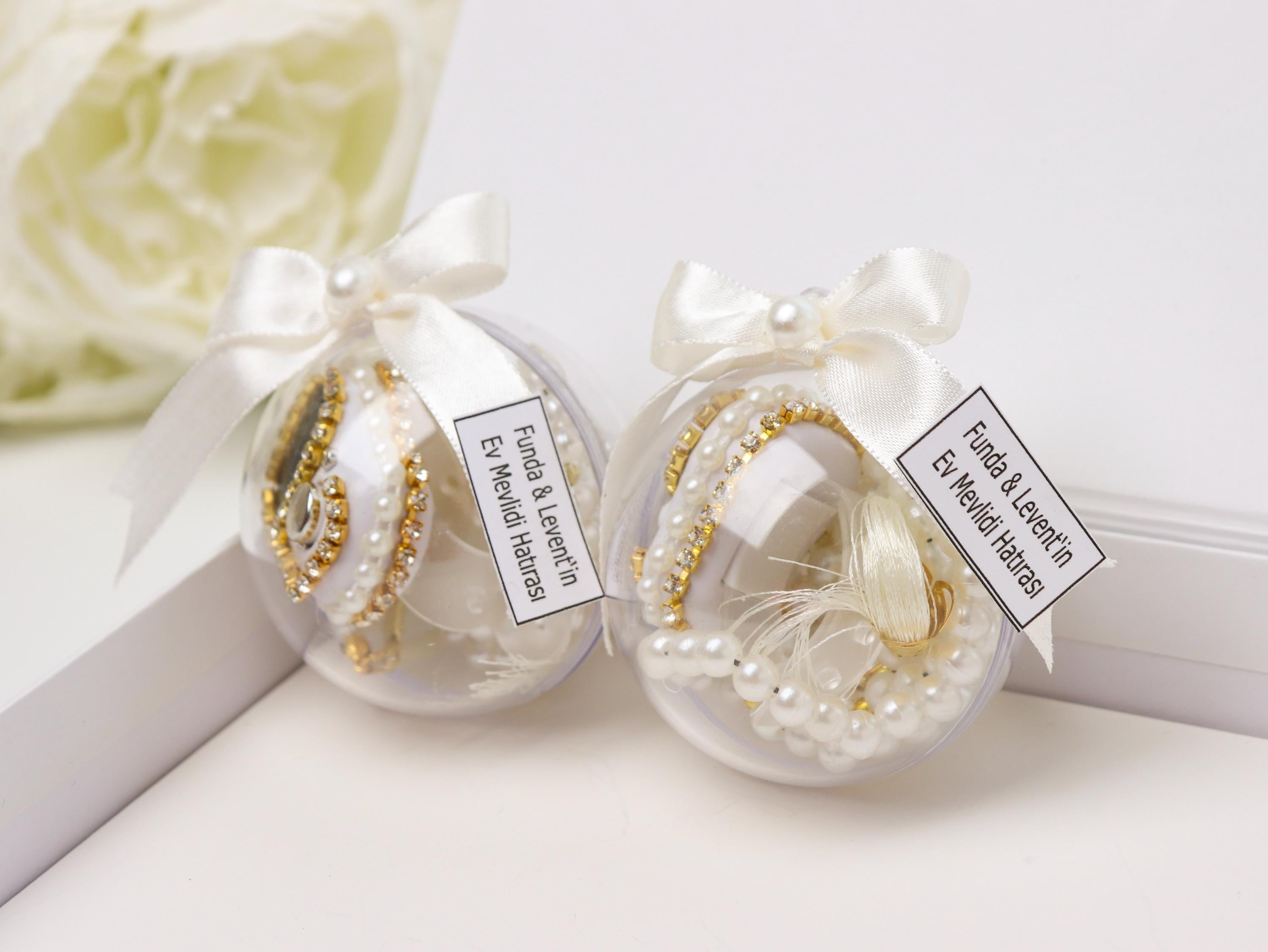 Digital Tasbih Set: Pearl Prayer Beads, Muslim Wedding Favor, Islamic Gifts, Ramadan, Eid